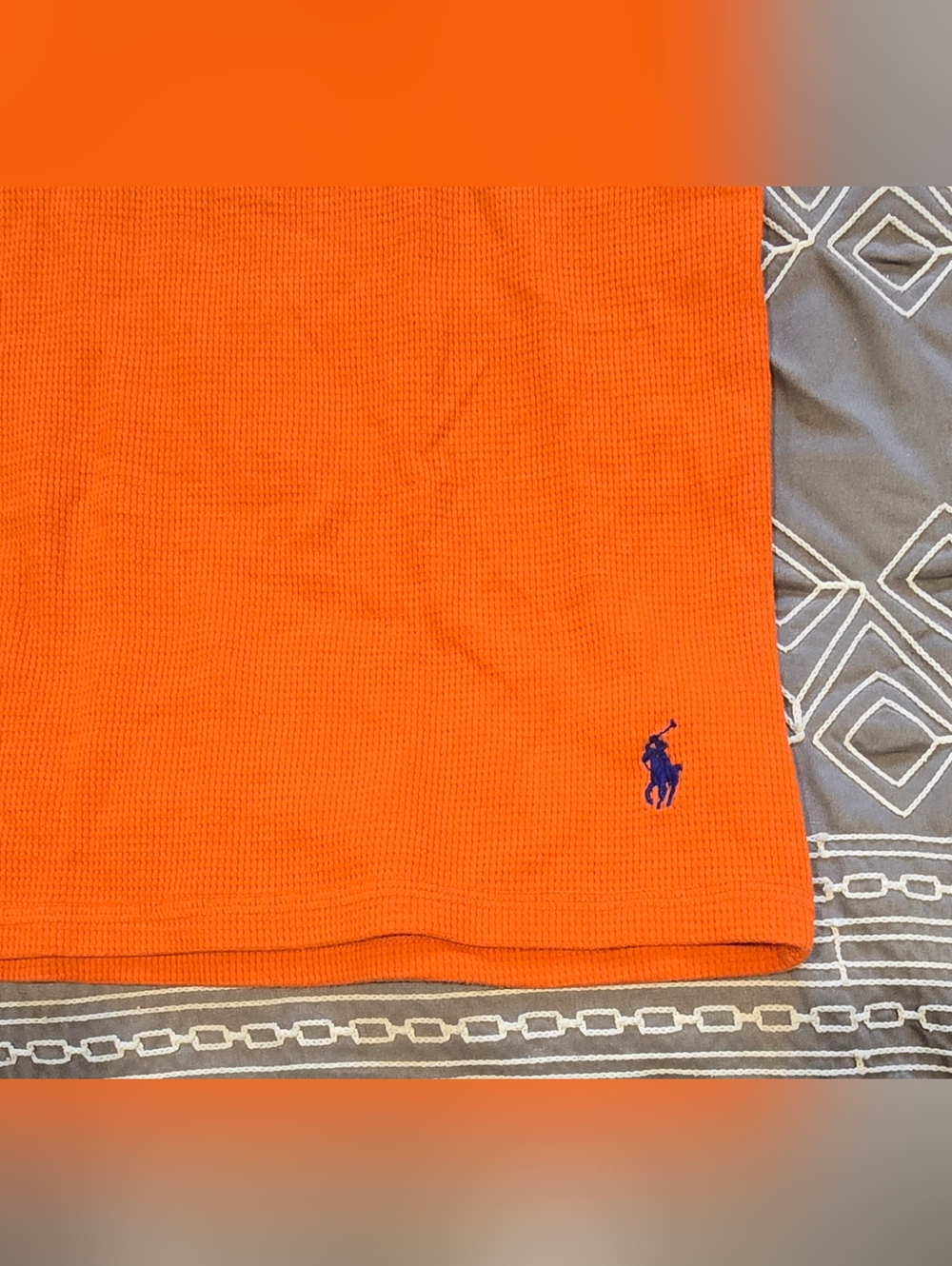 Polo Ralph Lauren Men's Waffle Knit Thermal Sleep Shirt Size Large - Picture 3 of 7